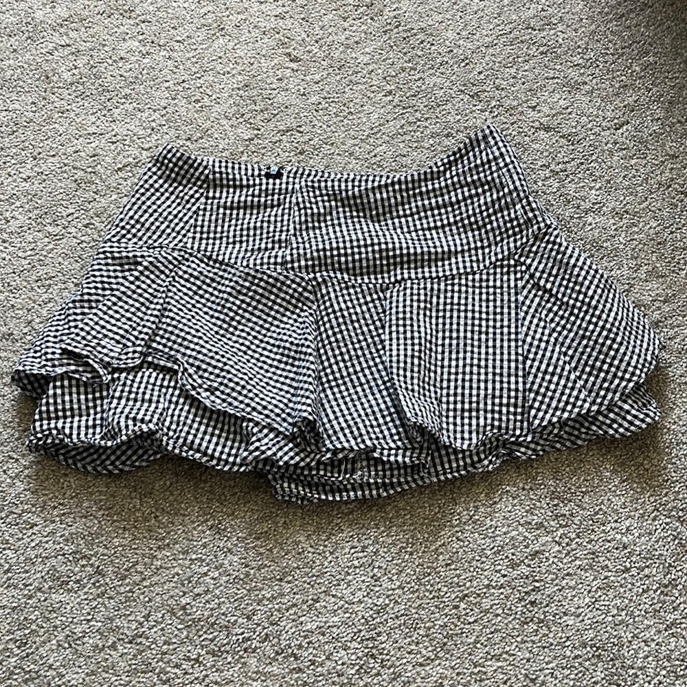 Hayden gingham skort
